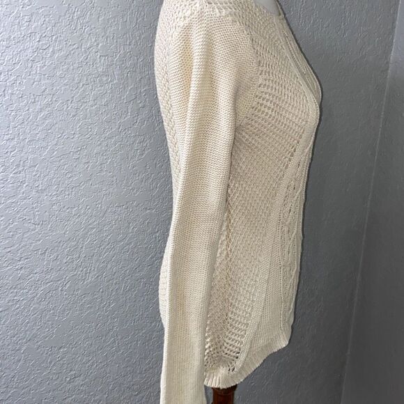 Between You and & Me cable knit soft fisherman style sweater Sz L - Picture 3 of 6